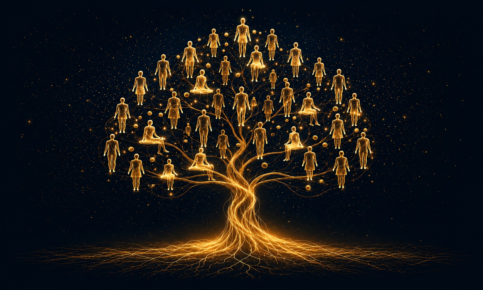 Family Constellations tree illustration